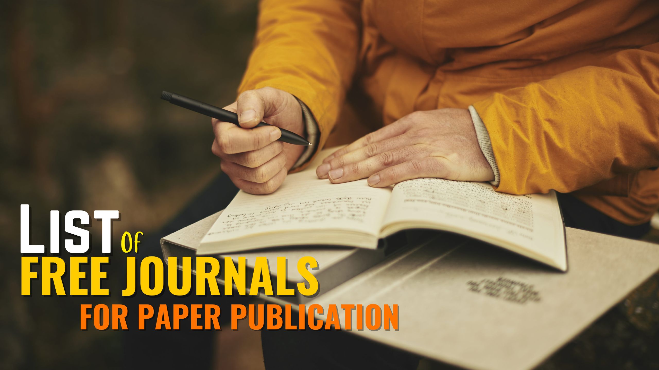 List of Free Journals For Paper Publication - Conference Inc.