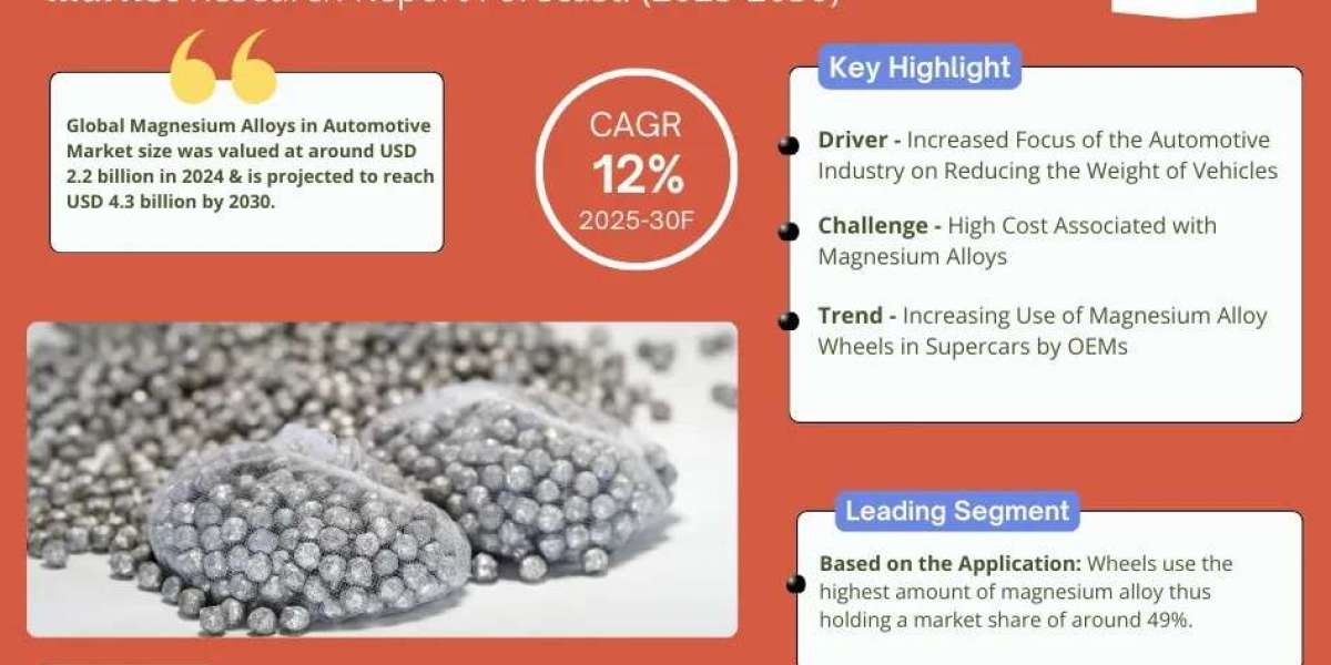 Magnesium Alloys in Automotive Market Size, Share, and Trends Analysis with CAGR 12% Forecast (2025-2030)