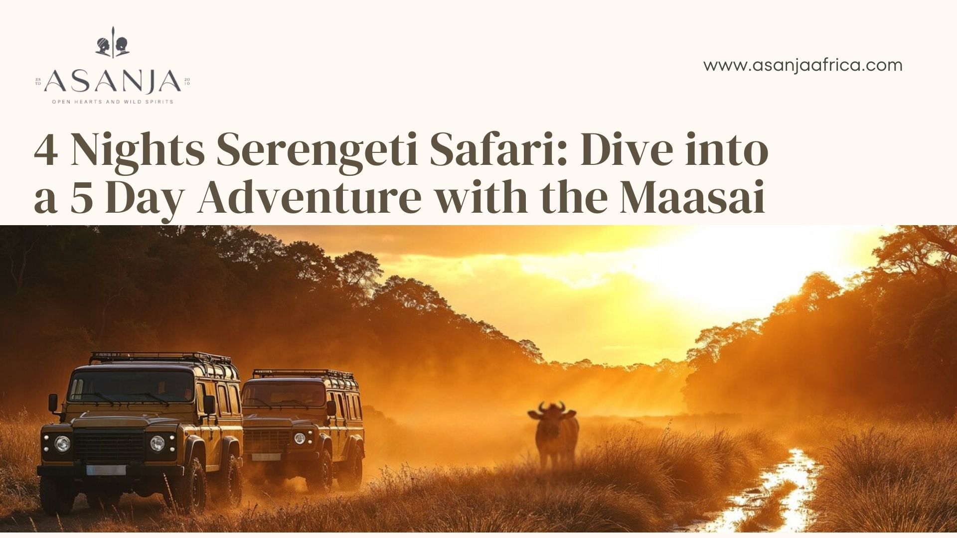 4 Nights Serengeti Safari: 5 Day Adventure with the Maasai