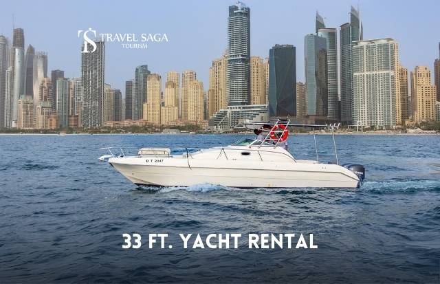 33 FT Yacht - Fishing Yacht Up to 6 People | Book 33 Ft Yacht with Travel Saga Tourism