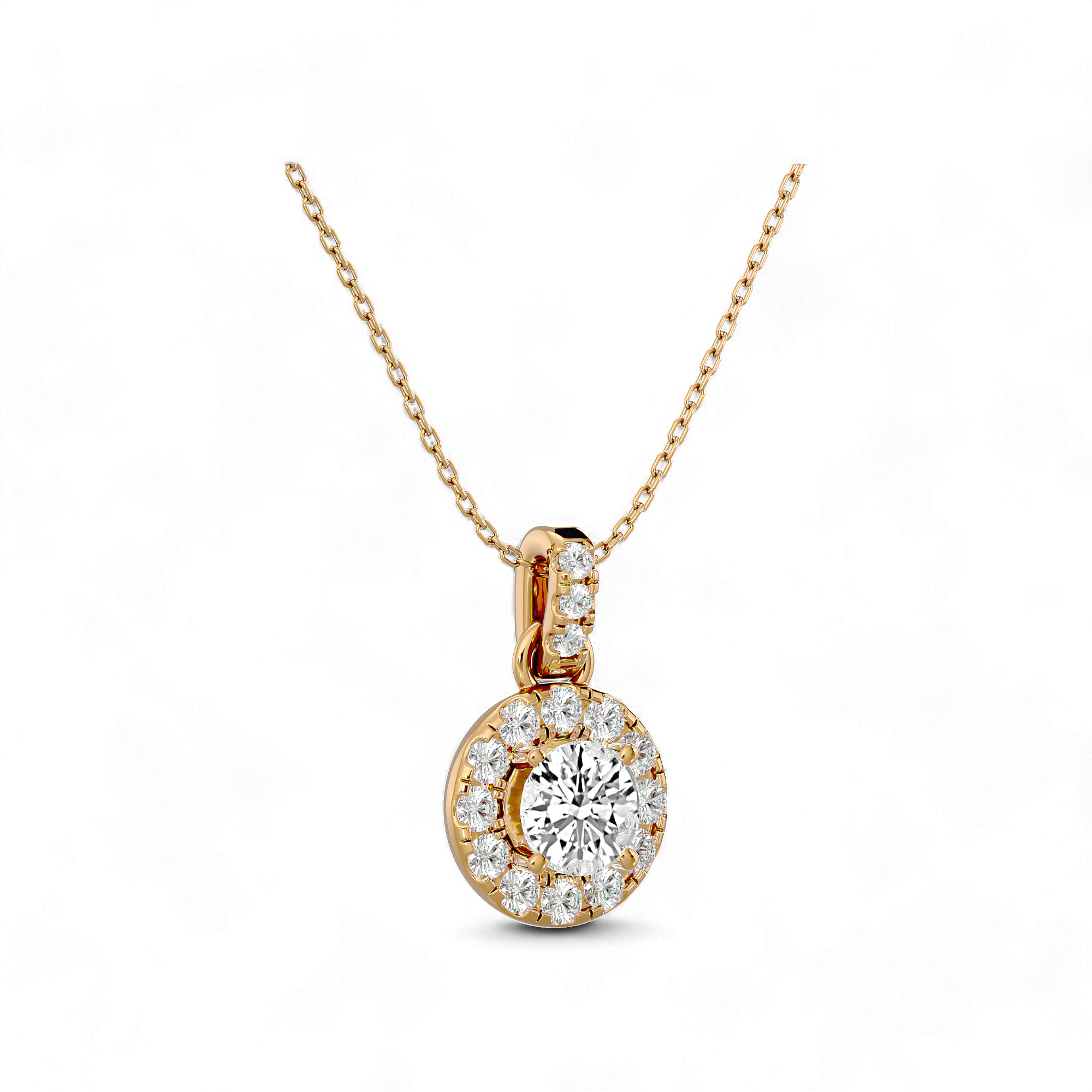 1.5 Carat Dazzling Halo Pendant - Carat & Kin