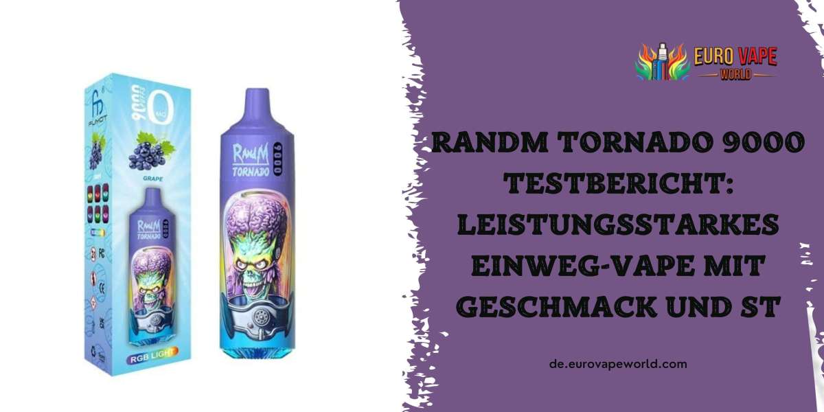 RandM Tornado 9000 Testbericht: Leistungsstarkes Einweg-Vape mit Geschmack und St