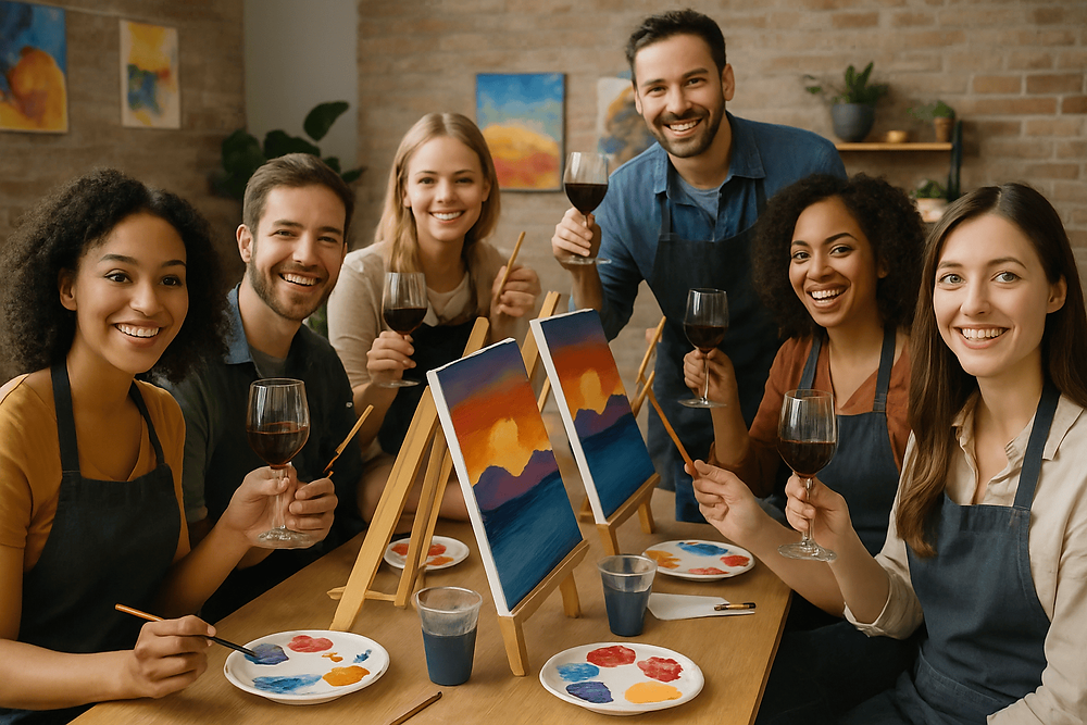 Wine and Paint Party: A Perfect Night Out for artistic minds
